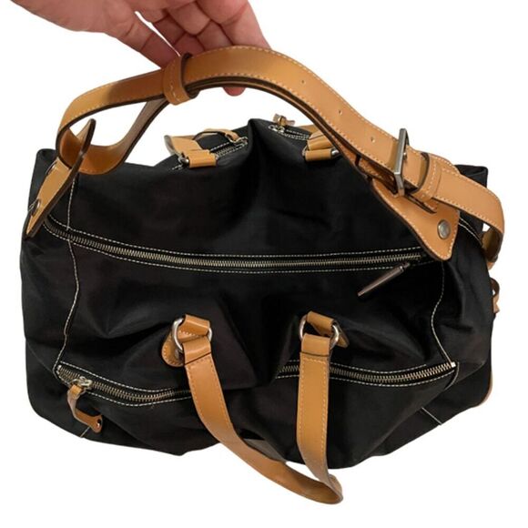 Maxx New York Large Black Nylon Weekender Tote - Picture 3 of 16